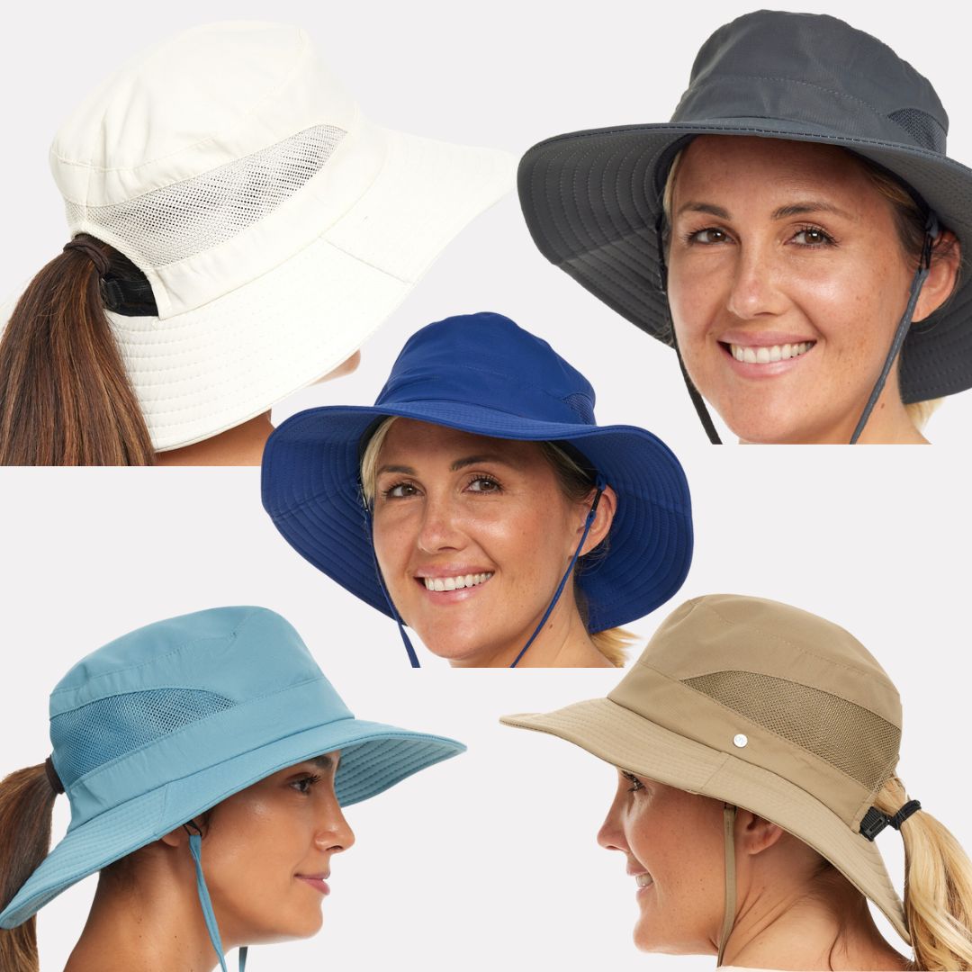 4 Womens' Sun Hats - Gem