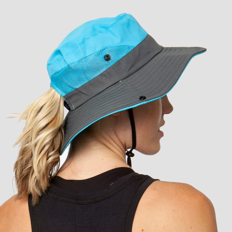 UV Protection Foldable Sun Hat, Blue