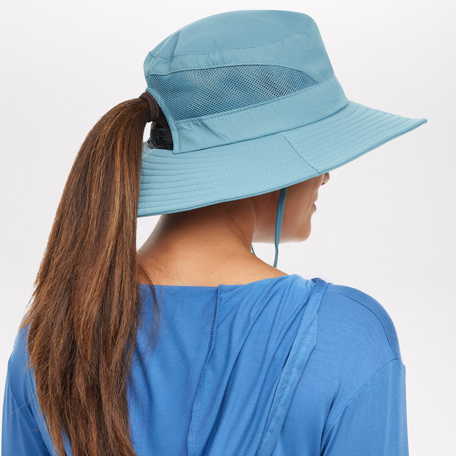 LELEBEAR Outdoors Tribe Foldable Sun Hat, Summer Uv Protection Sun Hat,  Wide Brim Ponytail Sun Hat, Wide Brim Hats for Women