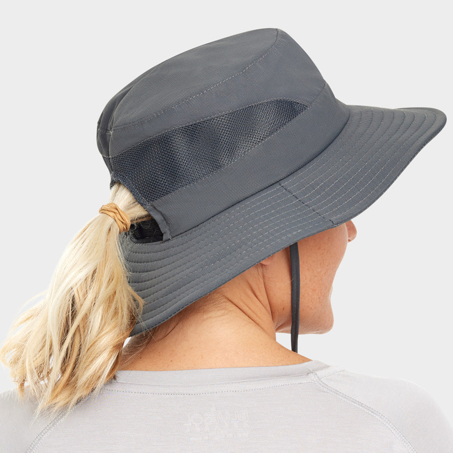 ikasus Women Sun Hat Summer Outdoor Sun Protection Hats Fishing Hats Wide  Brim Ponytail Hat with Detachable with Neck Cover